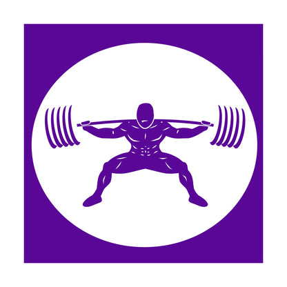 Wall Stickers Paster Paper Image Gymnastics Training Iron Weight Bar Window Decals