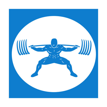 Wall Stickers Paster Paper Image Gymnastics Training Iron Weight Bar Window Decals