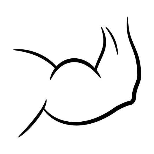 Wall Vinyl Sticker Decor Fitnesscenter Gymnastics Man'S Hand Relief Muscle Bic Tric Glass Stickers