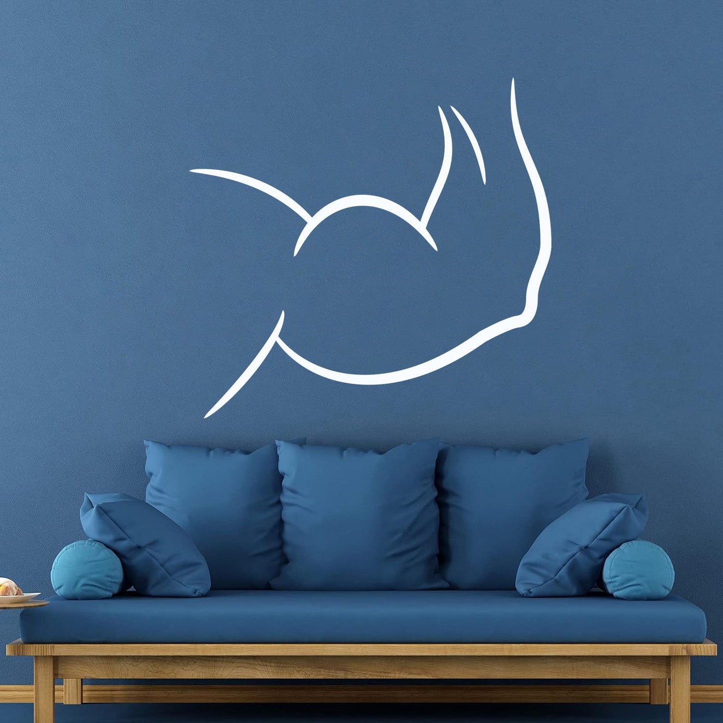 Wall Vinyl Sticker Decor Fitnesscenter Gymnastics Man'S Hand Relief Muscle Bic Tric Glass Stickers