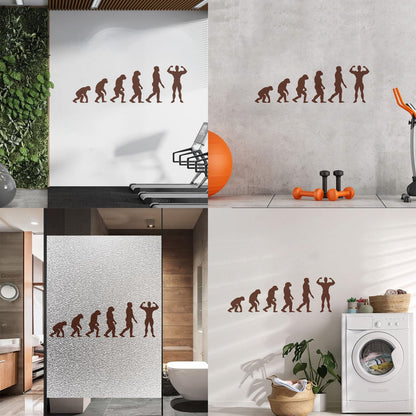 Wall Stickers Gymnastics Evolution Man Bodybuilding Fitnesscenter Tattoo Culture