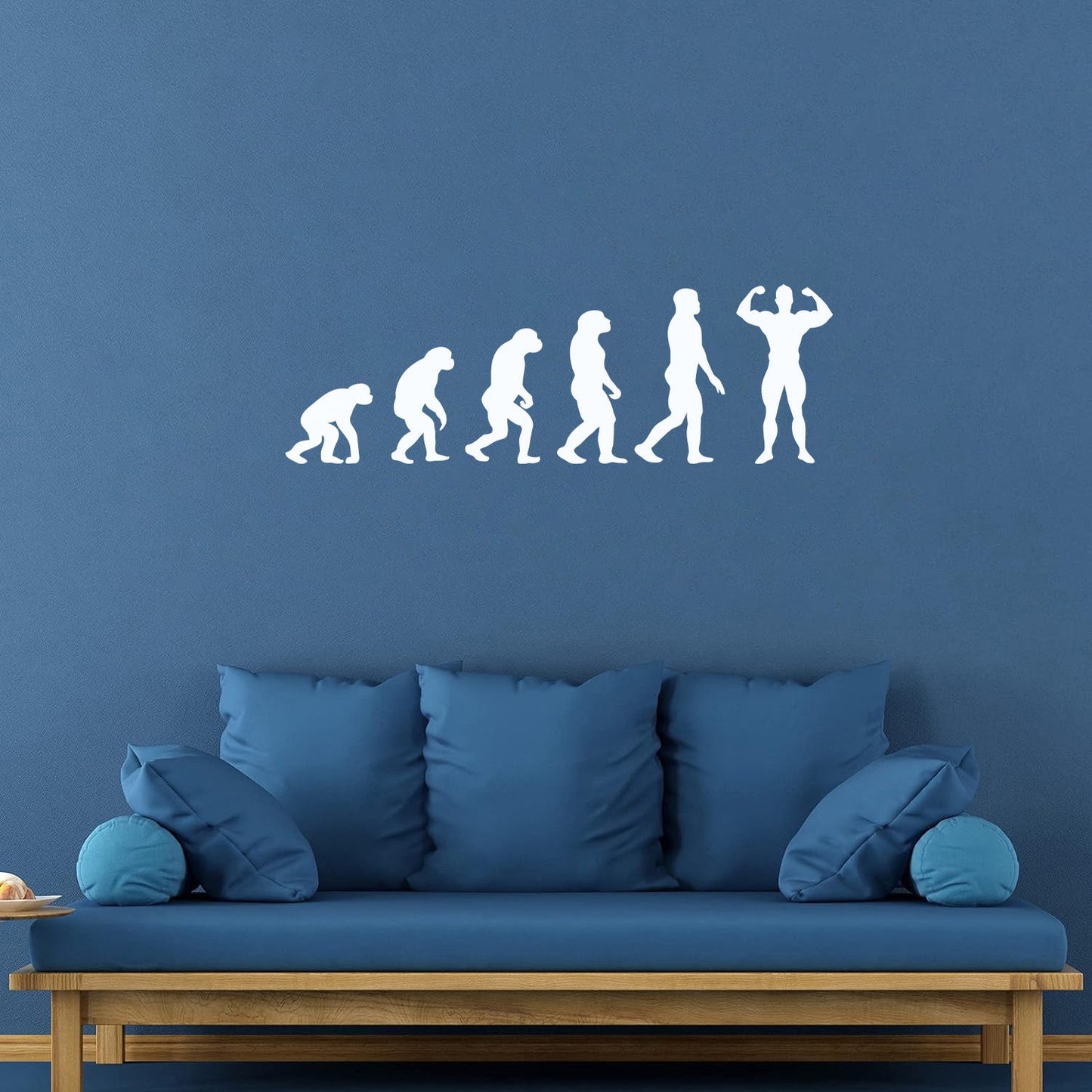 Wall Stickers Gymnastics Evolution Man Bodybuilding Fitnesscenter Tattoo Culture