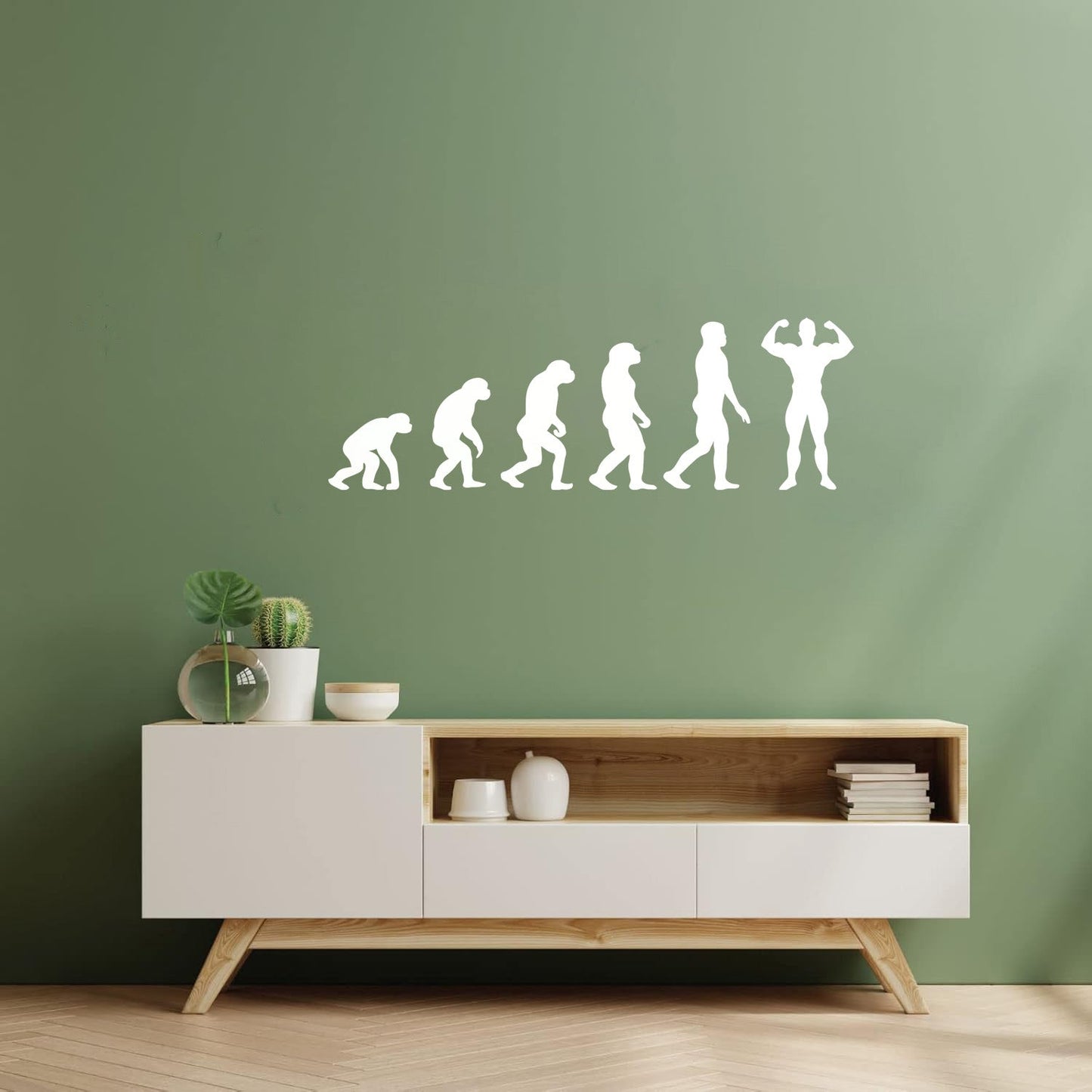 Wall Stickers Gymnastics Evolution Man Bodybuilding Fitnesscenter Tattoo Culture