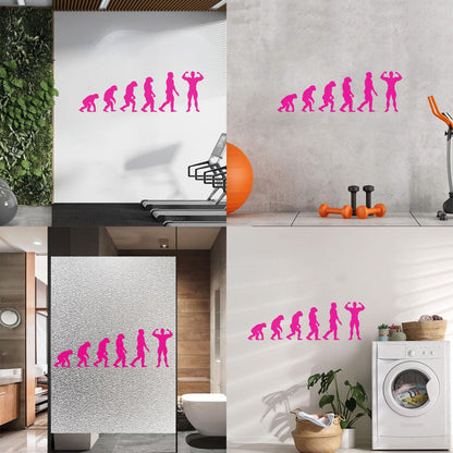 Wall Stickers Gymnastics Evolution Man Bodybuilding Fitnesscenter Tattoo Culture