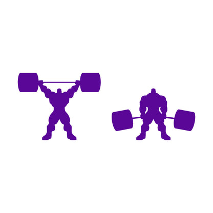 Bodybuilding Iron Sport Muscul Gymnastics Barbell Vinyl Art Sticker Self Adhesive