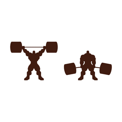 Bodybuilding Iron Sport Muscul Gymnastics Barbell Vinyl Art Sticker Self Adhesive
