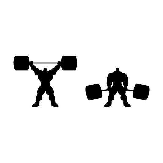 Bodybuilding Iron Sport Muscul Gymnastics Barbell Vinyl Art Sticker Self Adhesive
