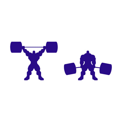 Bodybuilding Iron Sport Muscul Gymnastics Barbell Vinyl Art Sticker Self Adhesive