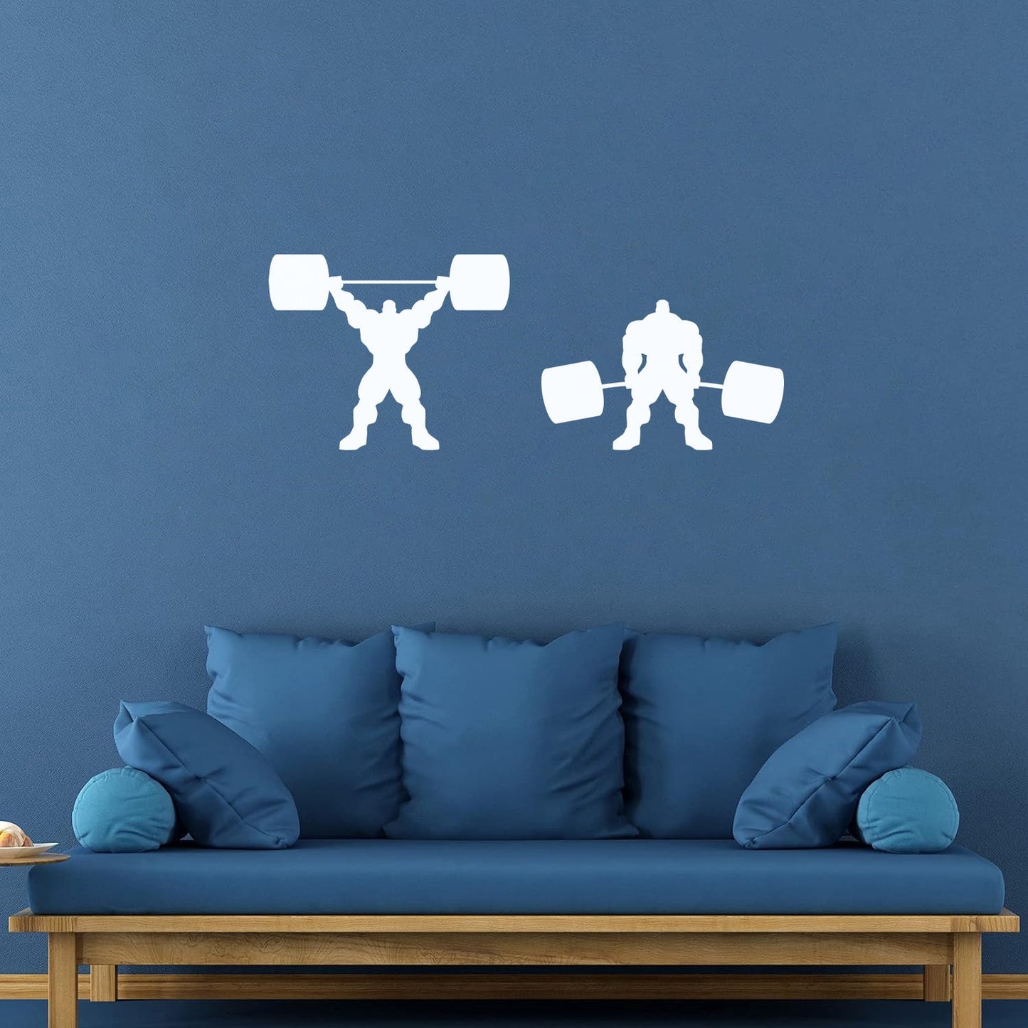 Bodybuilding Iron Sport Muscul Gymnastics Barbell Vinyl Art Sticker Self Adhesive