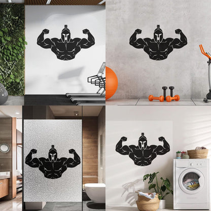 Engraving Stickers Bodybuilding Jock Helmet Sparta Fitnesscenter Gymnastics Do Not Damage The Wall Surface