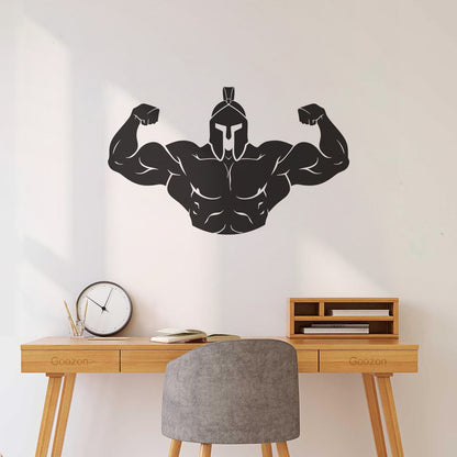 Engraving Stickers Bodybuilding Jock Helmet Sparta Fitnesscenter Gymnastics Do Not Damage The Wall Surface