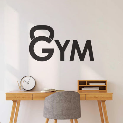 Lettering Stickers Dumbbell Training Gymnastics Iron Sport Easy Installation