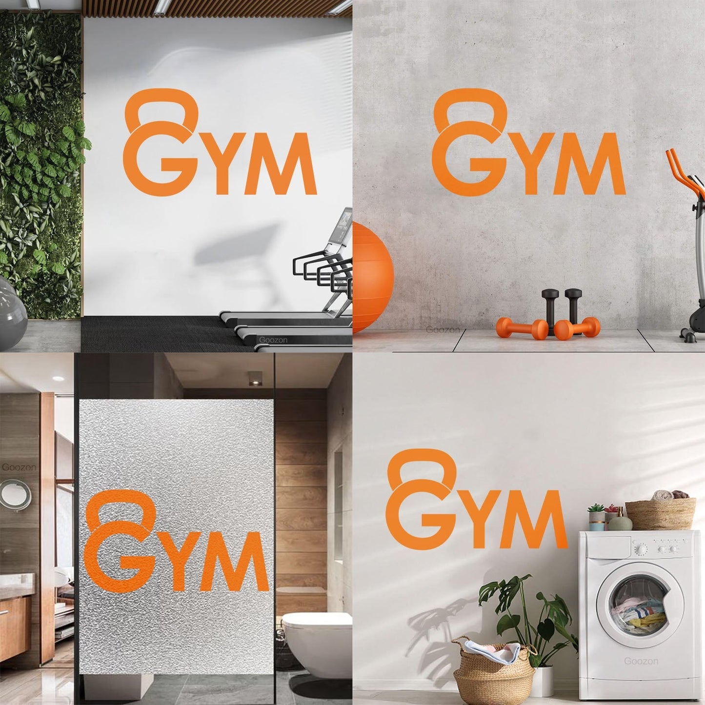Lettering Stickers Dumbbell Training Gymnastics Iron Sport Easy Installation