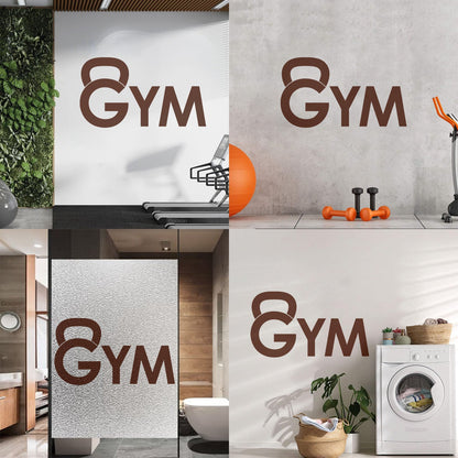 Lettering Stickers Dumbbell Training Gymnastics Iron Sport Easy Installation