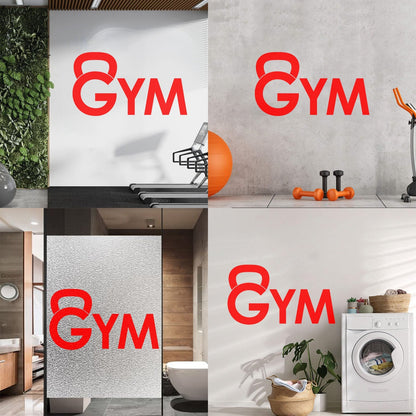 Lettering Stickers Dumbbell Training Gymnastics Iron Sport Easy Installation