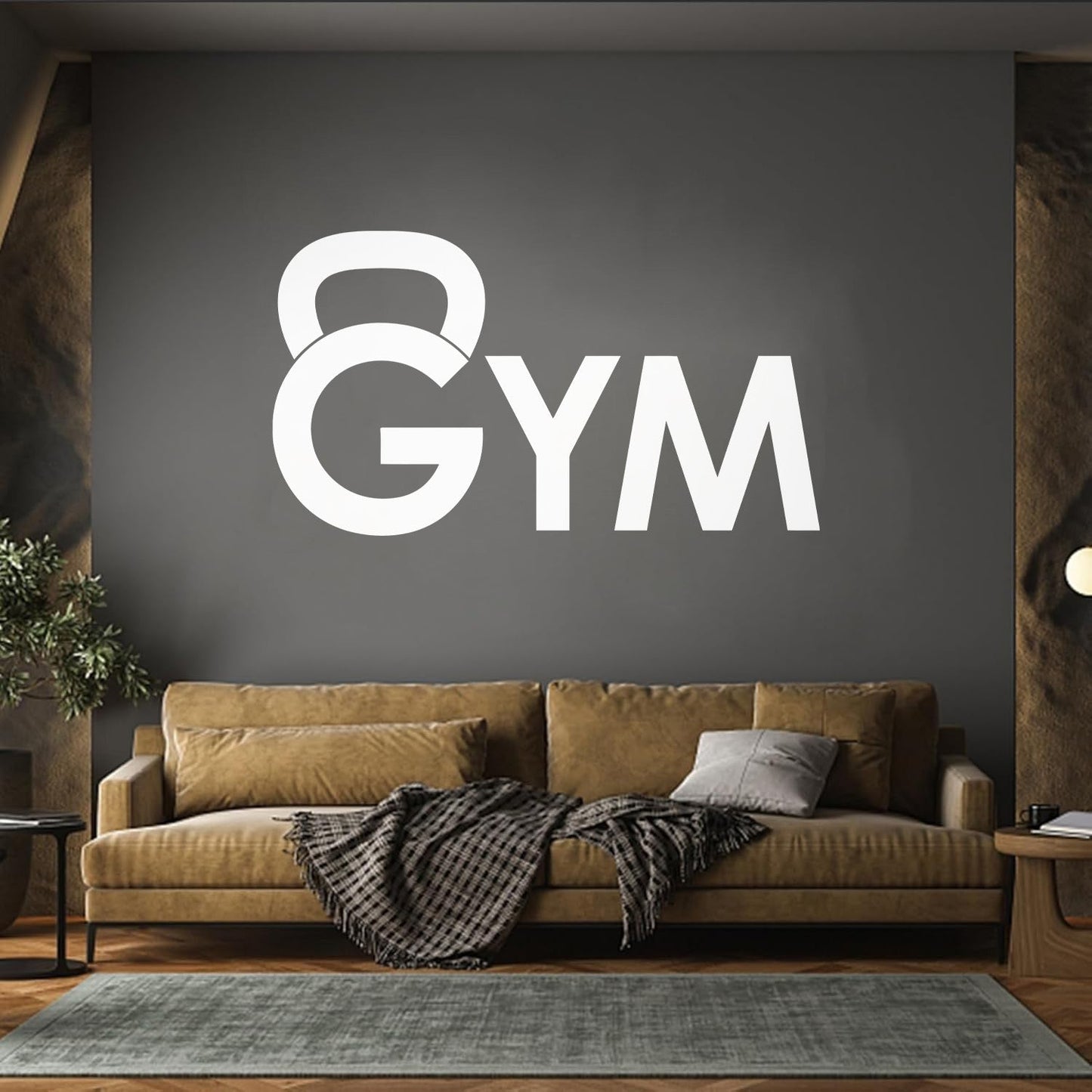 Lettering Stickers Dumbbell Training Gymnastics Iron Sport Easy Installation