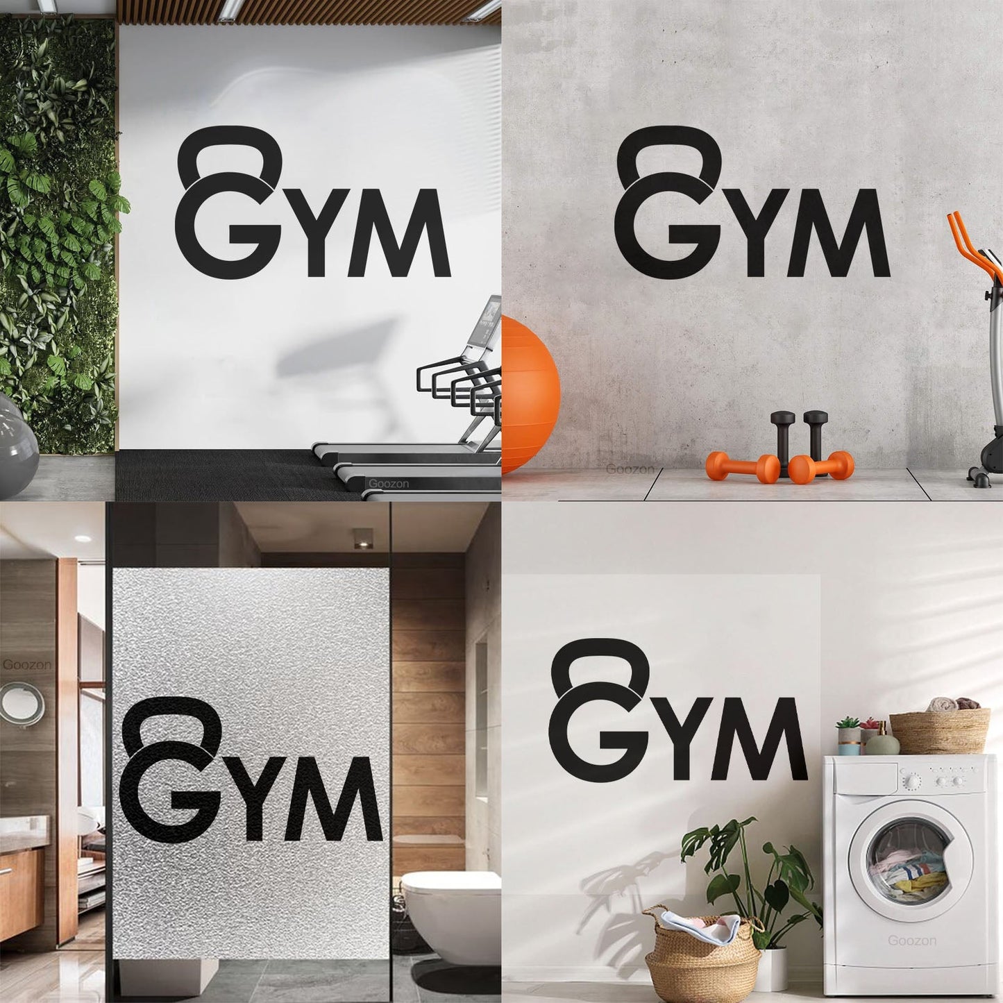 Lettering Stickers Dumbbell Training Gymnastics Iron Sport Easy Installation