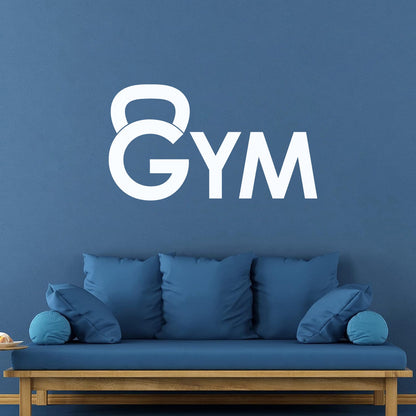 Lettering Stickers Dumbbell Training Gymnastics Iron Sport Easy Installation