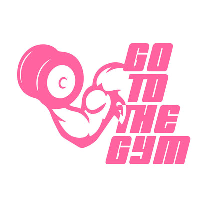 Engraving Decals Go To The Gymnastics Fitnesscenter Phrase Muscul Sport Personalized Customization