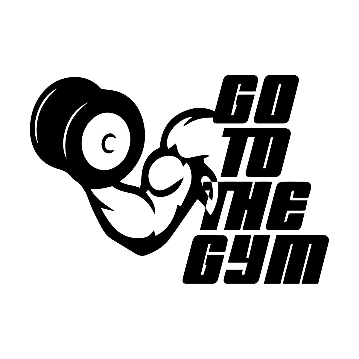 Engraving Decals Go To The Gymnastics Fitnesscenter Phrase Muscul Sport Personalized Customization