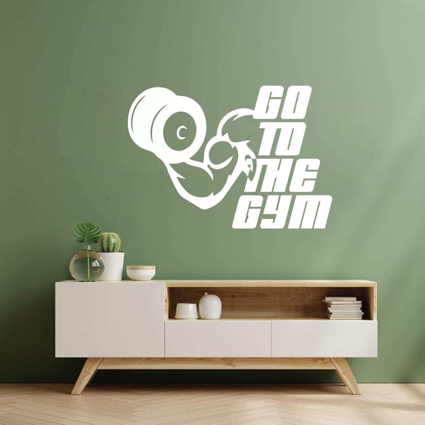 Engraving Decals Go To The Gymnastics Fitnesscenter Phrase Muscul Sport Personalized Customization