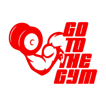 Engraving Decals Go To The Gymnastics Fitnesscenter Phrase Muscul Sport Personalized Customization