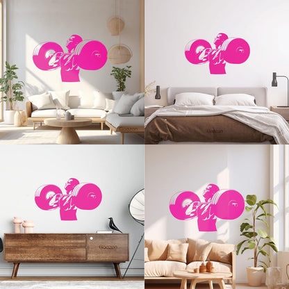 Wall Stickers Paster Paper Gymnastics Fitnesscenter Muscled Bodybuilding Sports Art Decoration