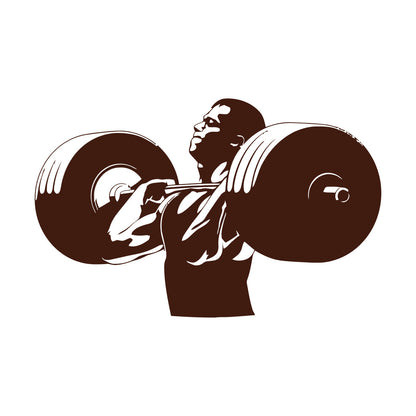 Wall Stickers Paster Paper Gymnastics Fitnesscenter Muscled Bodybuilding Sports Art Decoration