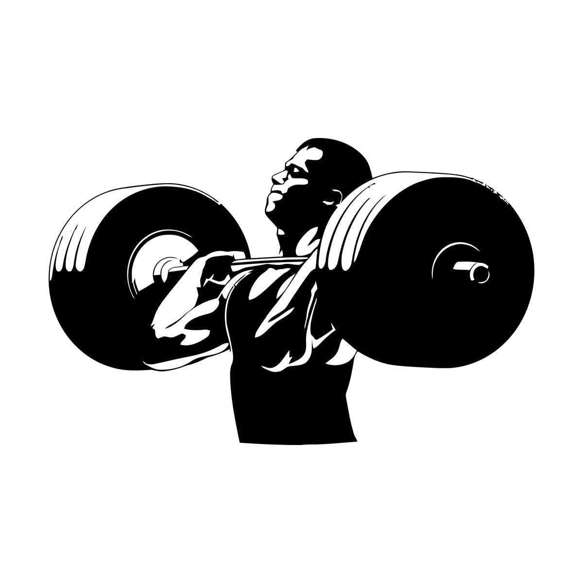 Wall Stickers Paster Paper Gymnastics Fitnesscenter Muscled Bodybuilding Sports Art Decoration