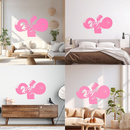 Wall Stickers Paster Paper Gymnastics Fitnesscenter Muscled Bodybuilding Sports Art Decoration
