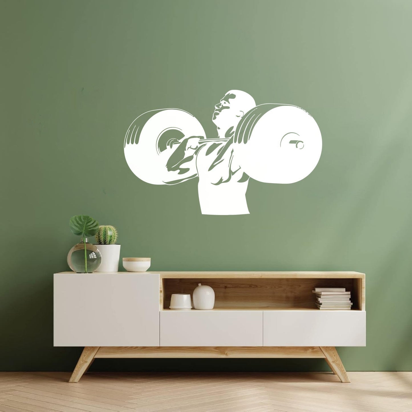 Wall Stickers Paster Paper Gymnastics Fitnesscenter Muscled Bodybuilding Sports Art Decoration