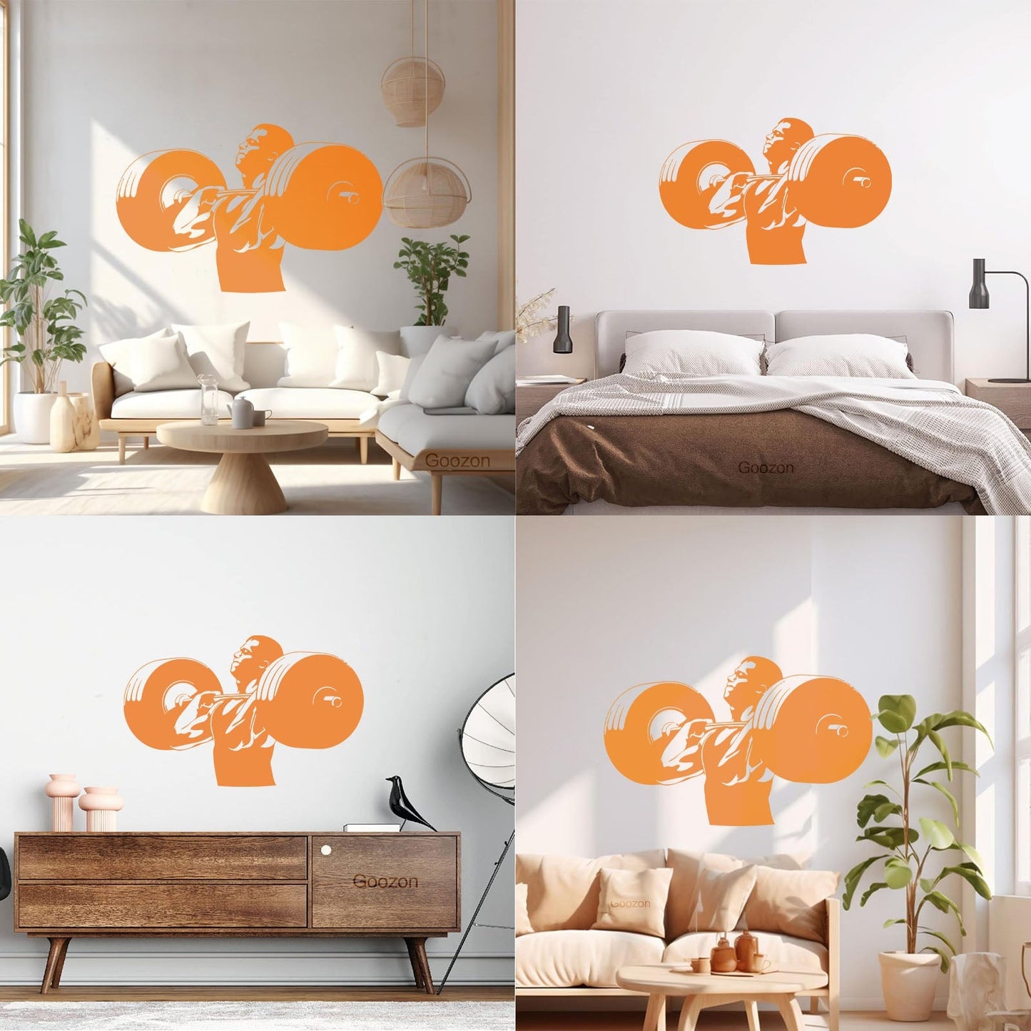 Wall Stickers Paster Paper Gymnastics Fitnesscenter Muscled Bodybuilding Sports Art Decoration