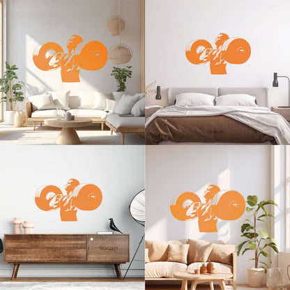 Wall Stickers Paster Paper Gymnastics Fitnesscenter Muscled Bodybuilding Sports Art Decoration