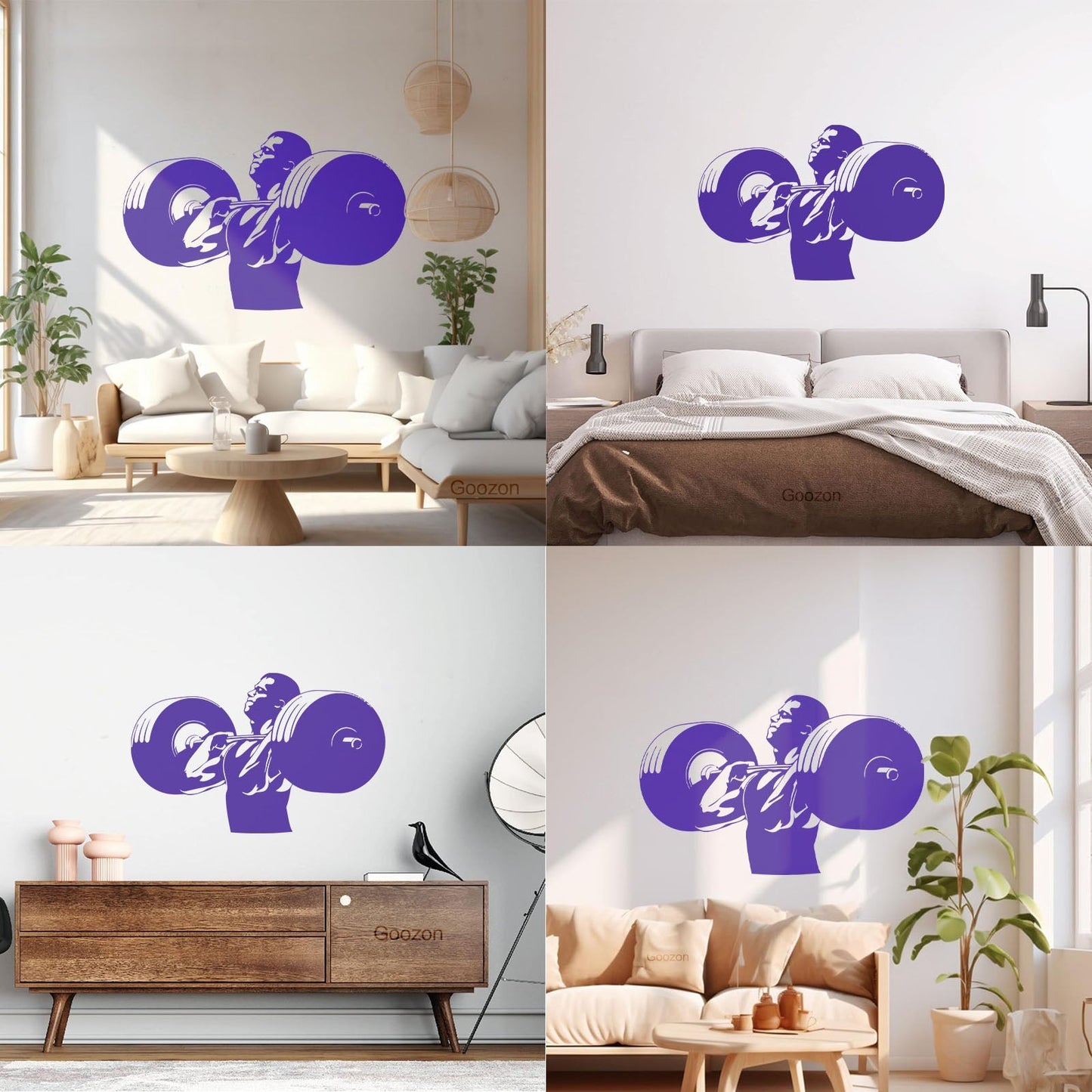 Wall Stickers Paster Paper Gymnastics Fitnesscenter Muscled Bodybuilding Sports Art Decoration