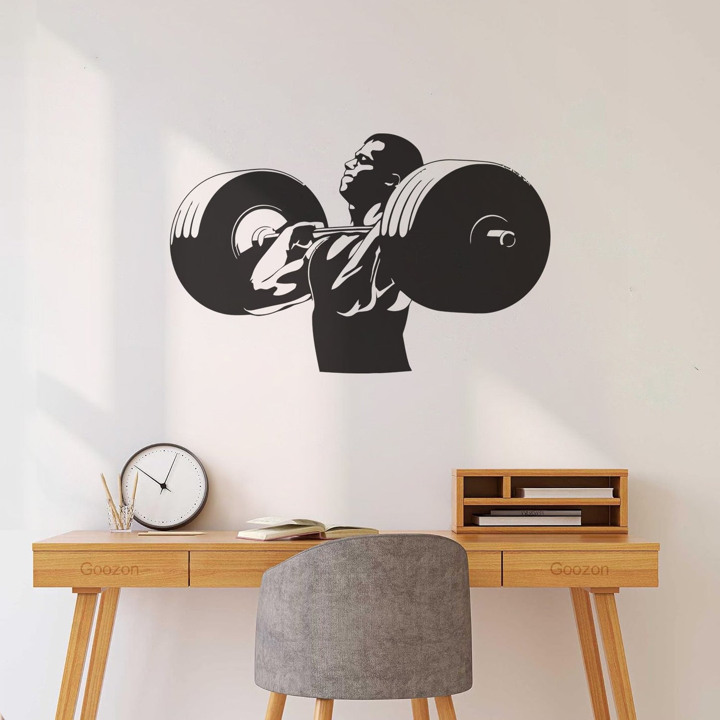 Wall Stickers Paster Paper Gymnastics Fitnesscenter Muscled Bodybuilding Sports Art Decoration