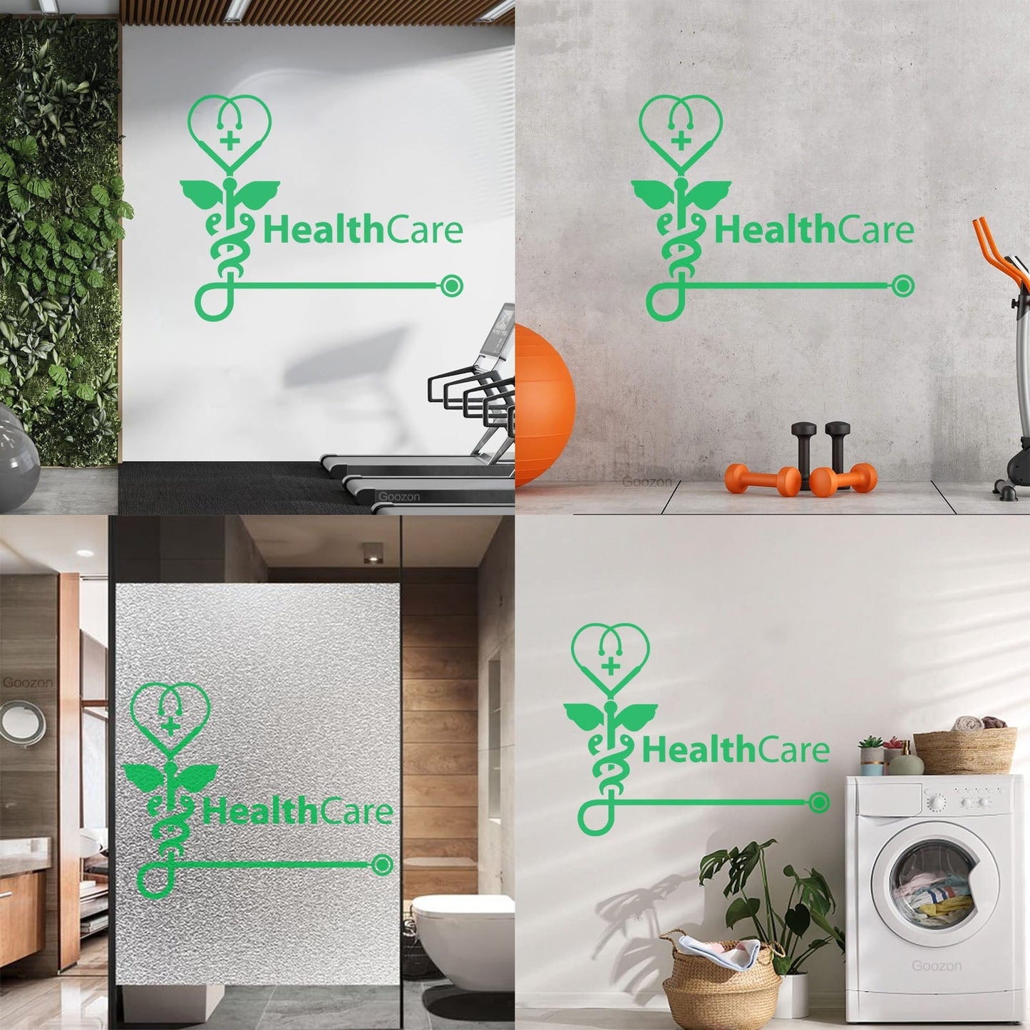 Vinyl Art Sticker Health Check Medical Center Health Care Easy Installation