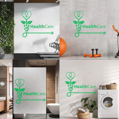 Vinyl Art Sticker Health Check Medical Center Health Care Easy Installation