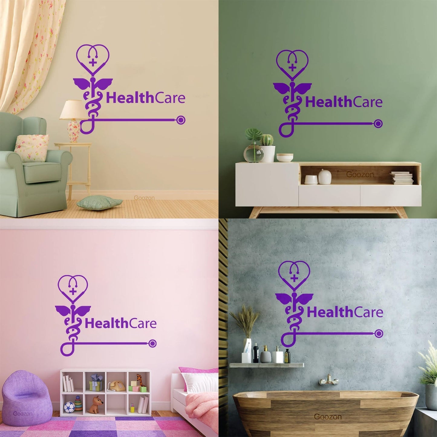 Vinyl Art Sticker Health Check Medical Center Health Care Easy Installation
