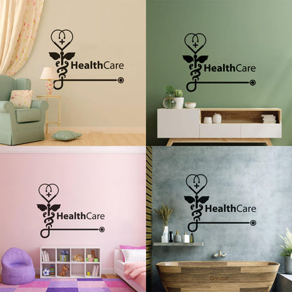 Vinyl Art Sticker Health Check Medical Center Health Care Easy Installation