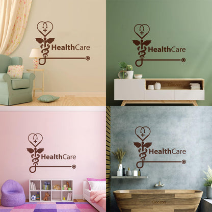Vinyl Art Sticker Health Check Medical Center Health Care Easy Installation