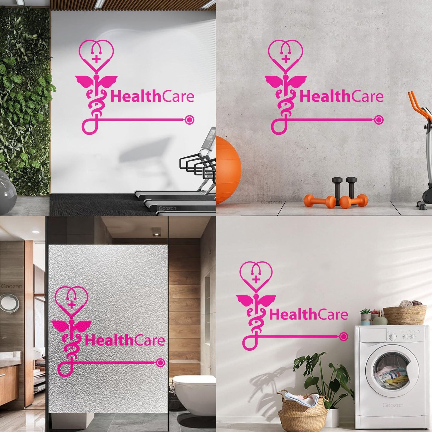 Vinyl Art Sticker Health Check Medical Center Health Care Easy Installation
