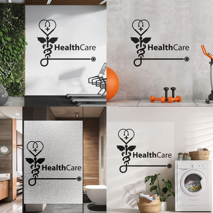 Vinyl Art Sticker Health Check Medical Center Health Care Easy Installation
