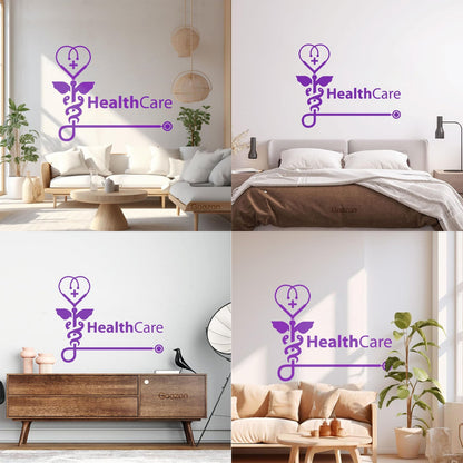Vinyl Art Sticker Health Check Medical Center Health Care Easy Installation