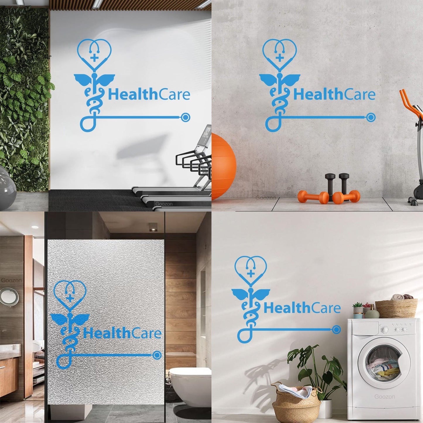 Vinyl Art Sticker Health Check Medical Center Health Care Easy Installation