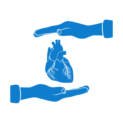 Engraving Stickers Heart Anatomical Medicine Clinic Health Care Hands Art Mural Painting
