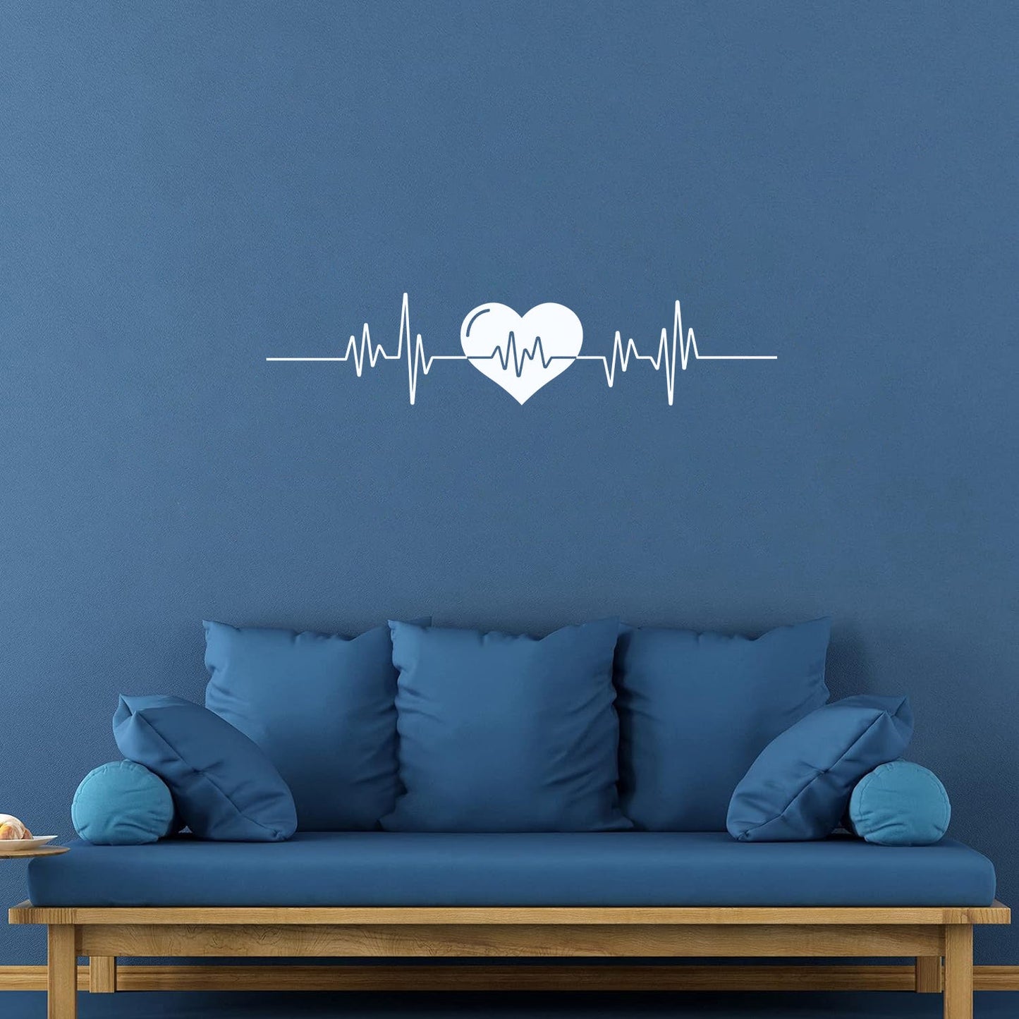 Lettering Decals Heart Beat Cardiogram Cardio Pulse Health Care Multiple Size Options