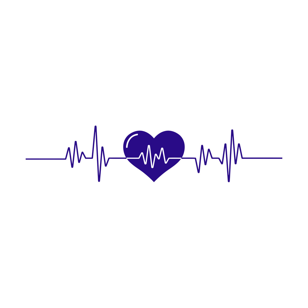 Lettering Decals Heart Beat Cardiogram Cardio Pulse Health Care Multiple Size Options