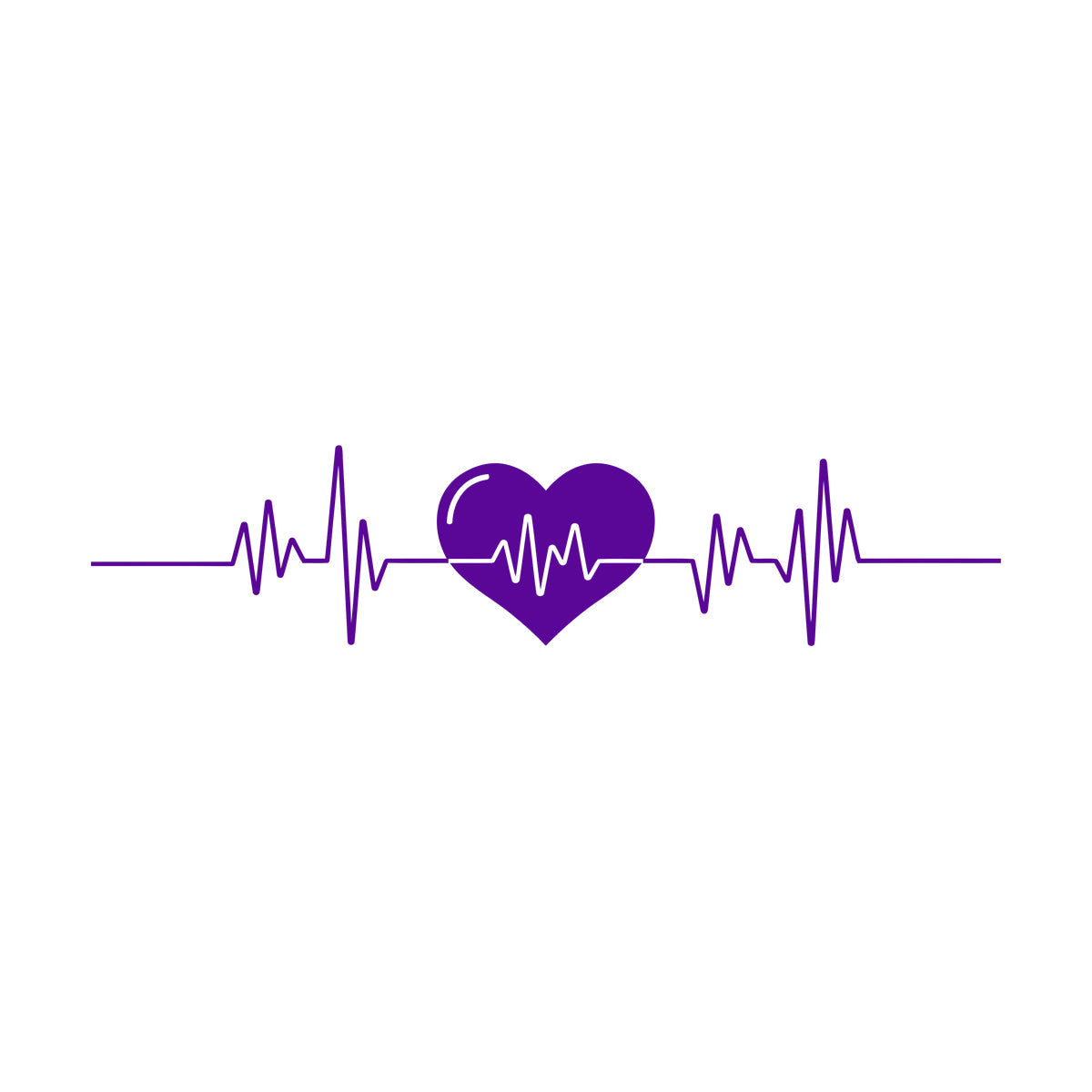 Lettering Decals Heart Beat Cardiogram Cardio Pulse Health Care Multiple Size Options