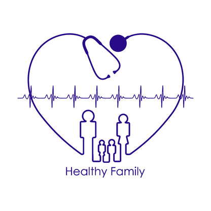 Heart Cardiogram Healthy Family Clinic Health Care Wall Decals Paster Paper Personalized Customization