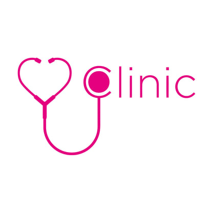 Vinyl Wall Stickers Heart Shape Stethoscope Clinic Logo Health Care Can Modify And Add Information
